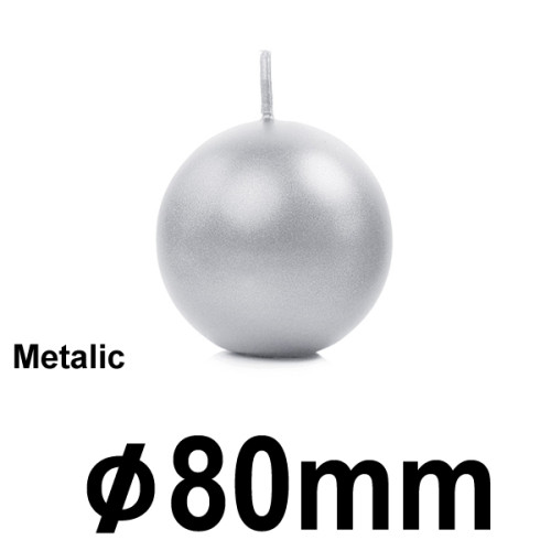 Svíčky - koule METALIC, Ø 8 cm (1 ks)