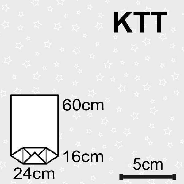 Dárkové sáčky KTT 24 x 16 x 60 cm - hvězdičky (10 ks/bal)