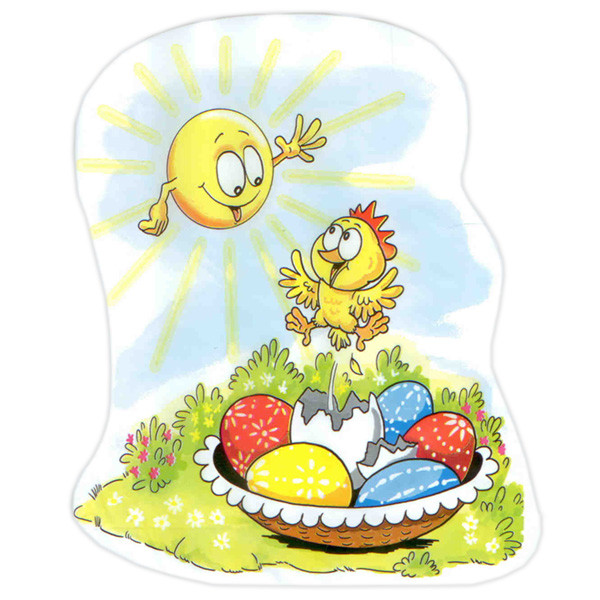 Velikonoční sáčky PP 18 x 40 cm - Sluníčko a kraslice