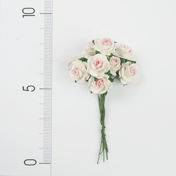 Dekorační přízdoba - růže Ø15mm (10ks/bal)