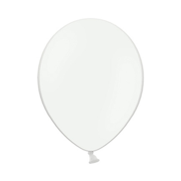 Balonek pastelový -  Ø30cm - bílá (100 ks/bal)