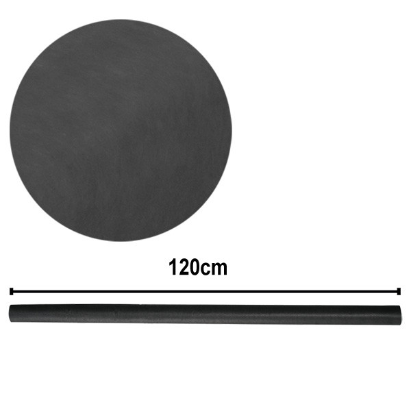 Vlizelin dekorační na stoly, ubrus - 120cm - černá (10 m/rol)