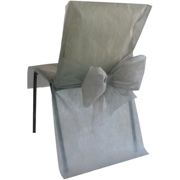 Svatební potah na židle 50x95cm - šedá ( 10 ks/bal )