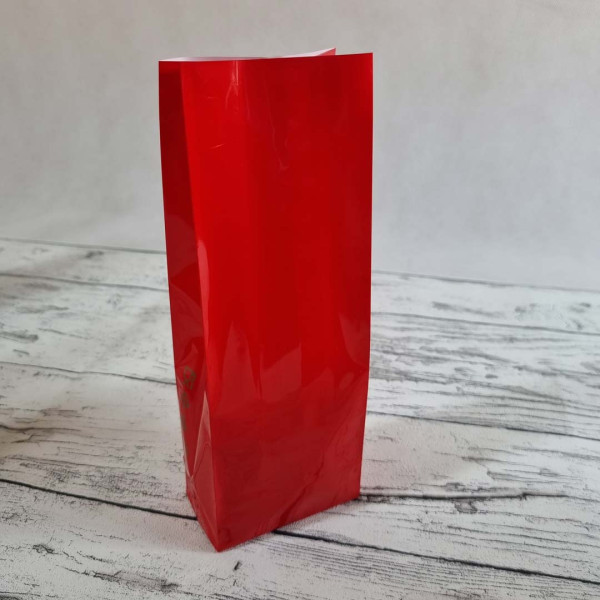 Sáčky - lamino LUX - 7 x 4 x 20 cm - červená (50 ks/bal)