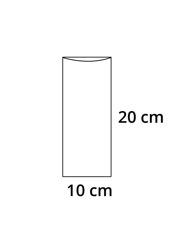 PP sáček plochý bez RZ - 10 x 20 cm - 30 my (100 ks/bal)