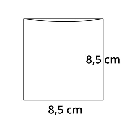 PP sáček plochý bez RZ - 85 x 85 mm - 30 my (100 ks/bal)