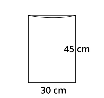 PP sáček plochý bez RZ - 30 x 45 cm - 30 my (100 ks/bal)