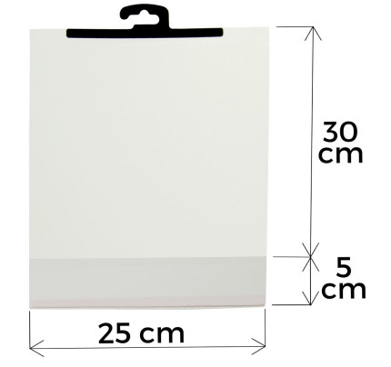 Sáček s ramínkem a lepící klopou 25 cm x 30 cm (20 ks/bal)